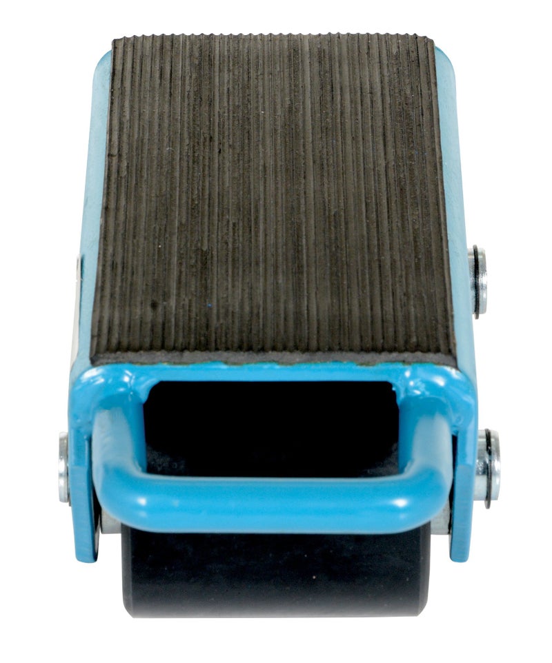 Vestil FMS-2.5 Steel Fixed Machinery Skates 10-3/4 In. x 4-3/4 In. x 4 In. 5,000 Lb. Capacity Blue - Image 3